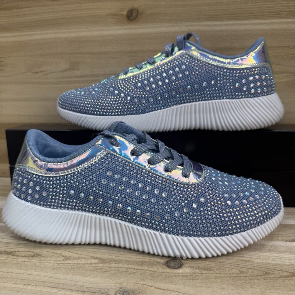 Belos Memory Foam Glitter Sparkly Lightweight Lace Up Women’s Size 11 - Picture 3 of 12